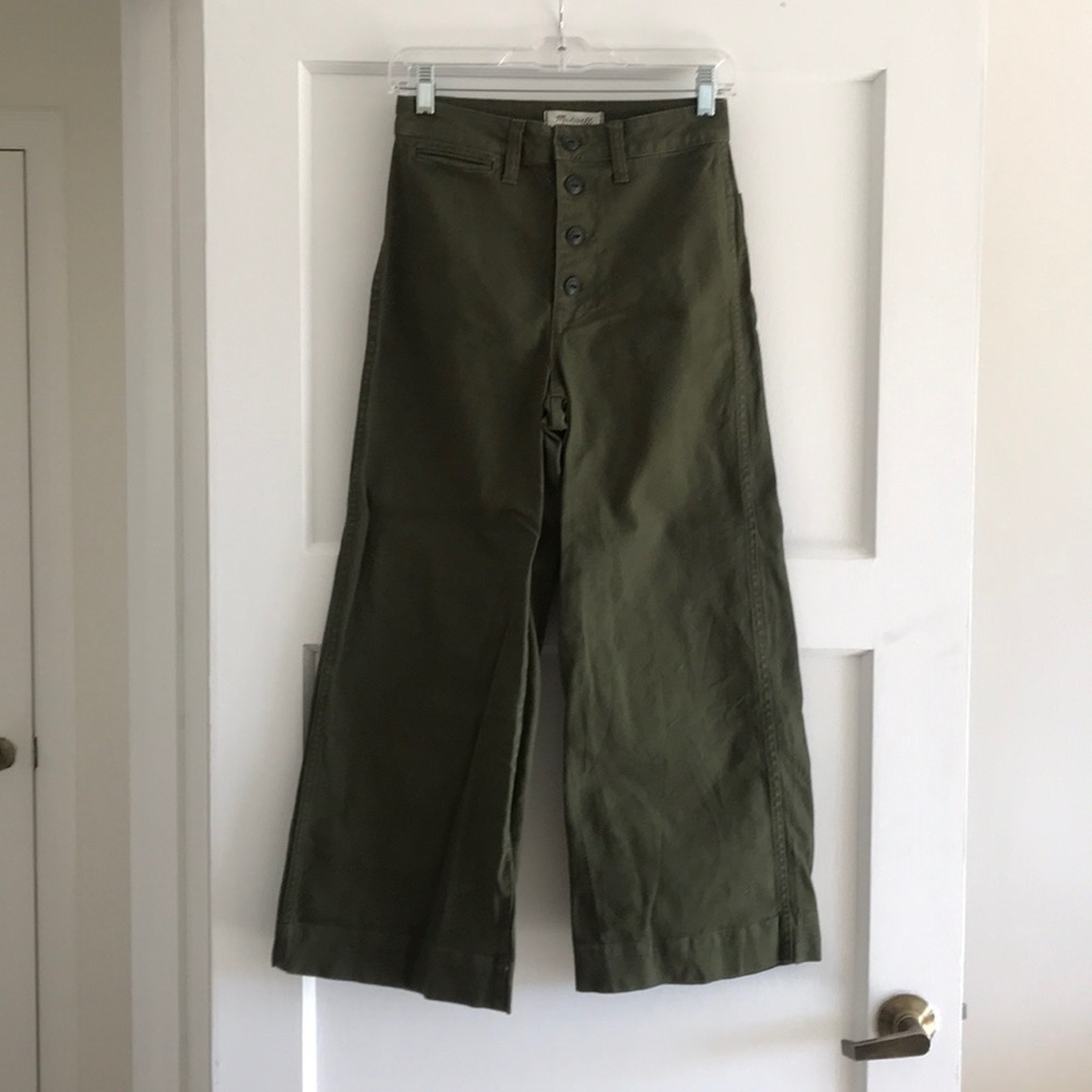 Madewell wide leg cropped pant